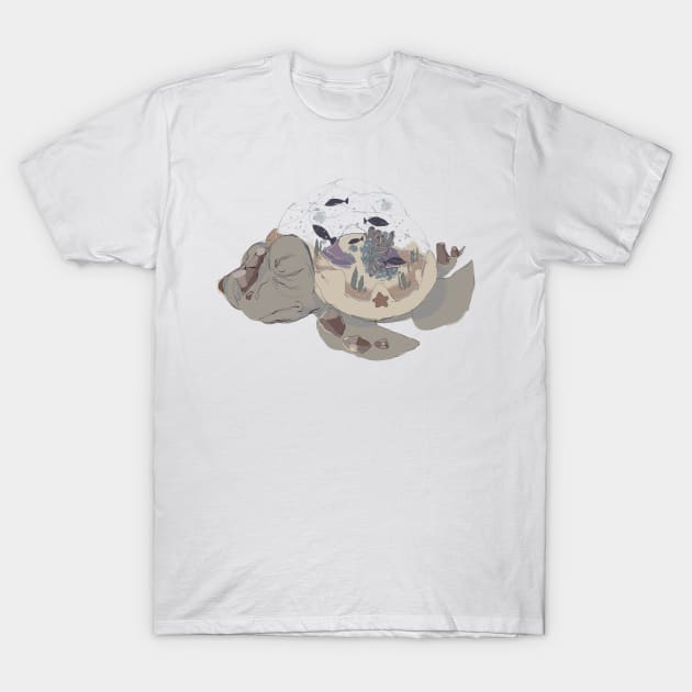 Sea Turtle T-Shirt by stat1c3vent